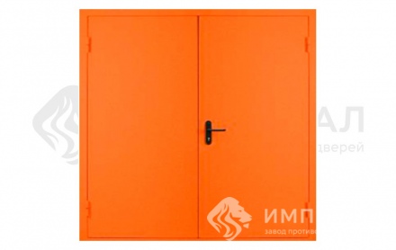 Искронедающая двупольная дверь, EI-60, оранжевая, правое открывание